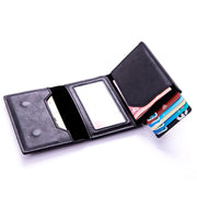 2022 New Apple Airtag Wallet Men Carbon Fiber Fashion ID Credit Card Holder Rfid Slim Airtag Slide Wallet Designer Cardholder