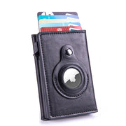 2022 New Apple Airtag Wallet Men Carbon Fiber Fashion ID Credit Card Holder Rfid Slim Airtag Slide Wallet Designer Cardholder