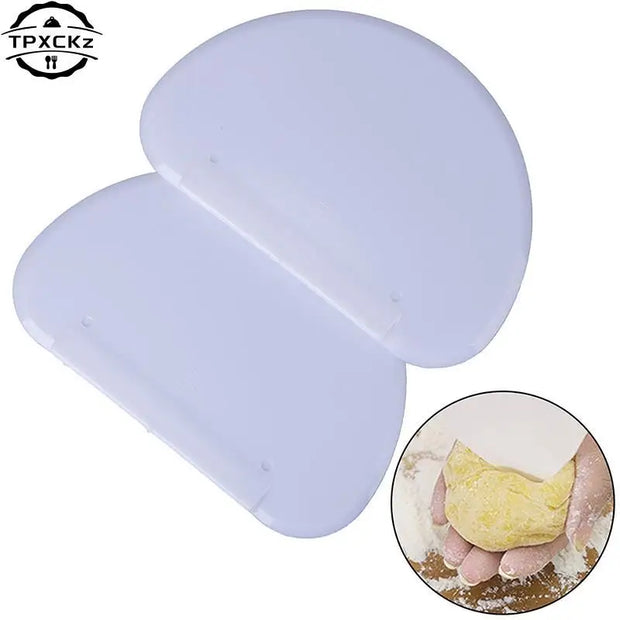 15*10cm Round Plastic Dough Pizza Cutter Pastry Slicer Blade Gift Bread Pasty Scraper Blade Kitchen Tools 1pc