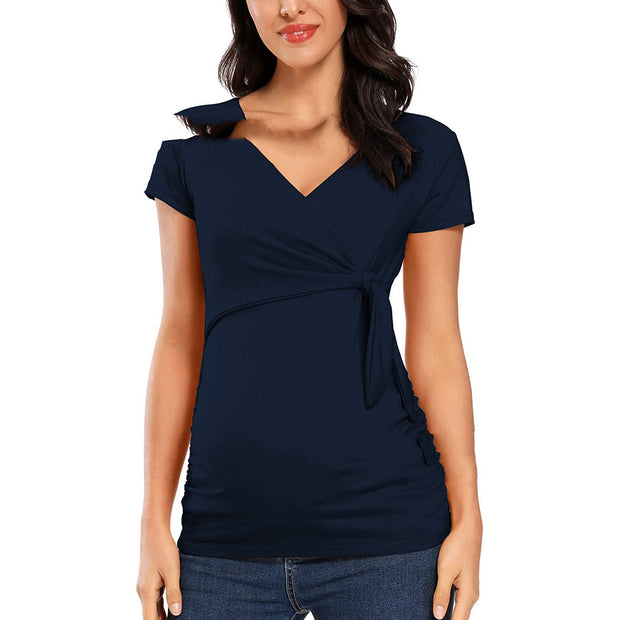 European And American Short-sleeved Maternity Clothes