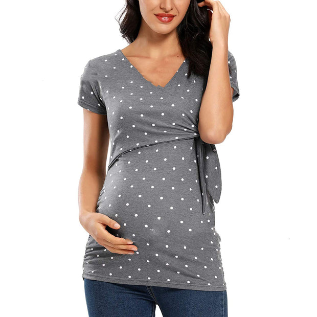 European And American Short-sleeved Maternity Clothes