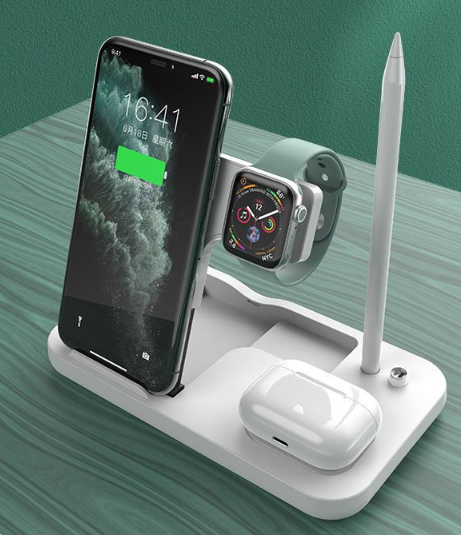 Wireless charger headset cell phone holder
