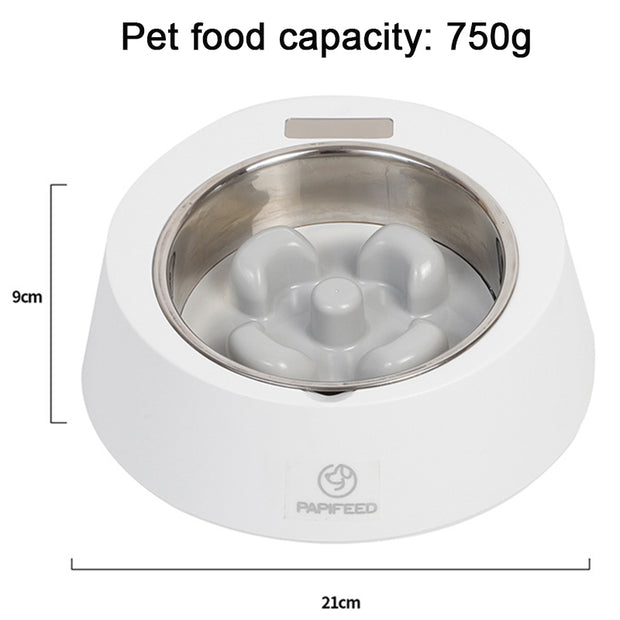 Pet Weighing And Anti-overturning Dog Food Bowl