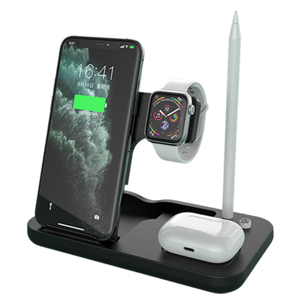 Wireless charger headset cell phone holder