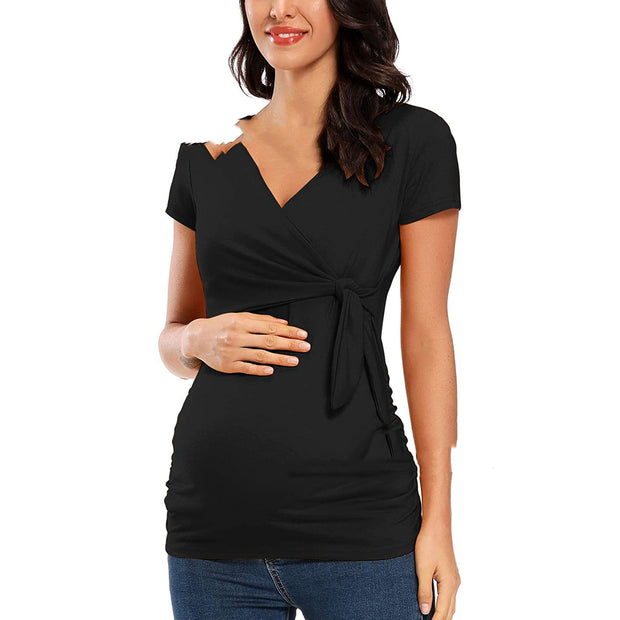 European And American Short-sleeved Maternity Clothes