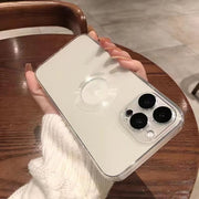 Transparent Plating  Case for iPhone 11 Pro Max Glass Camera Protector Cover for iPhone 12 13 Pro Max Xs 7 8Plus