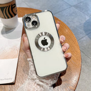 Transparent Plating  Case for iPhone 11 Pro Max Glass Camera Protector Cover for iPhone 12 13 Pro Max Xs 7 8Plus